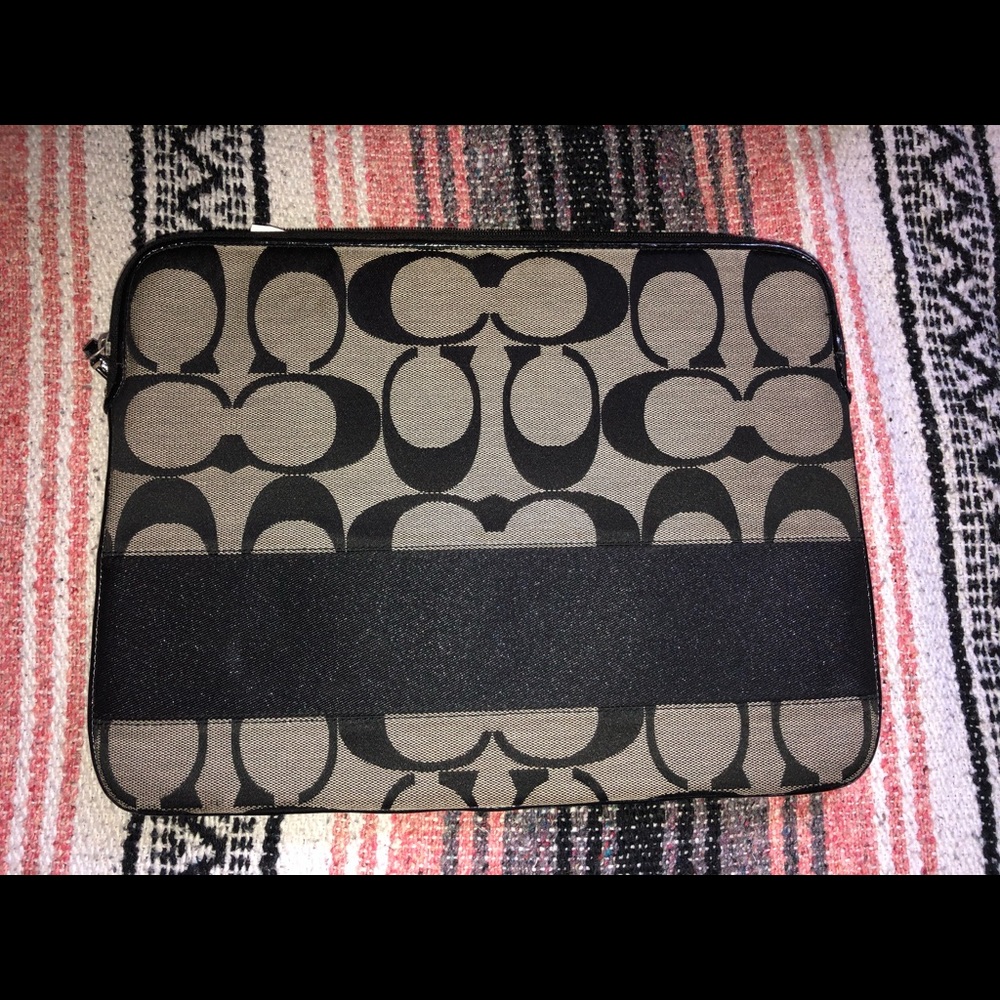 Coach monogram computer case